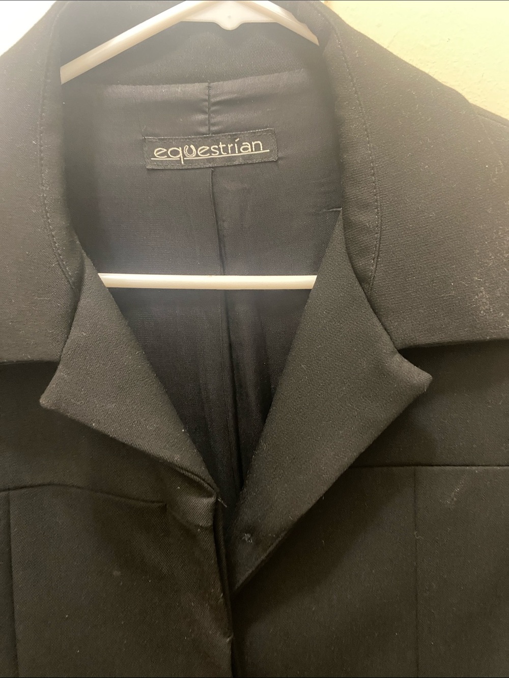 Equestrian Black Riding Jacket - Picture 2 of 4